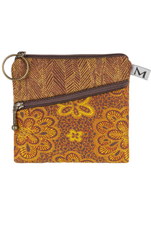  Maruca Designs Roo Pouch in Forest Flower Gold