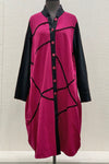 Cheyenne Long Duster in Pink and Black