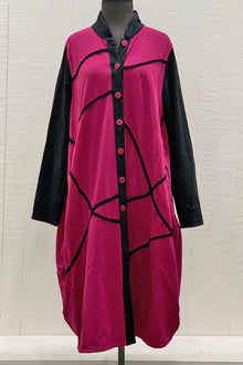  Cheyenne Long Duster in Pink and Black