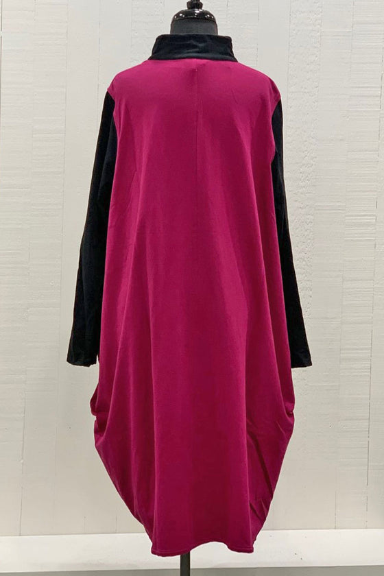 Cheyenne Long Duster in Pink and Black