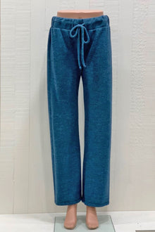  Nally & Millie Brushed Draw String Pant in Teal