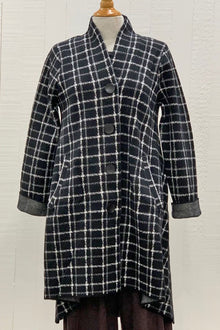  Lindi Plaid Swing Coat