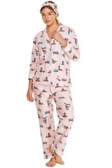  PJ Salvage Take It Easy Flannel PJ Set With Headband