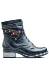 Dromedaris Kara Embroidered Boot in Black