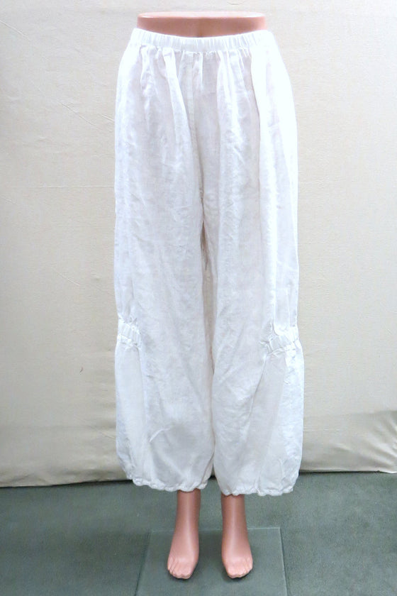 Bodil Elastic Pant in White
