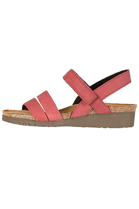 Naot Kayla Sandal Elegant Collection in Brick Red Leather