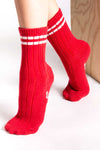 PJ Salvage Red Kick Off Your Boots Fun Socks