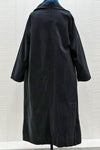 Saga Corduroy Long Jacket in Black