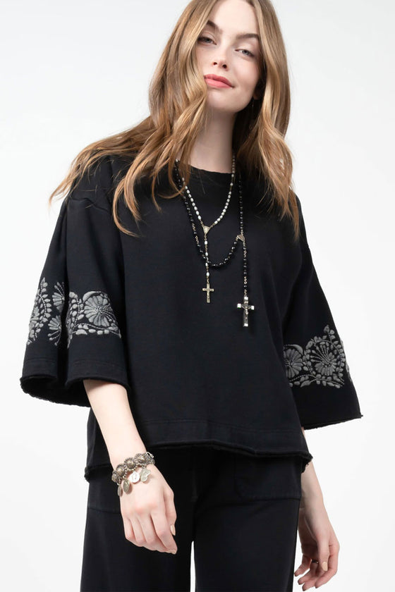 Sister Mary By Ivy Jane Mora Top in Black