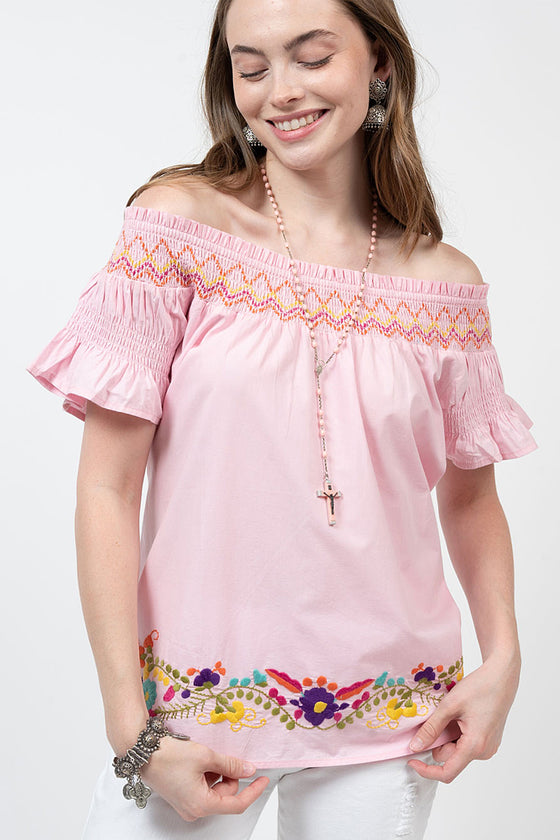 Sister Mary By Ivy Jane Thalia Top in Pink